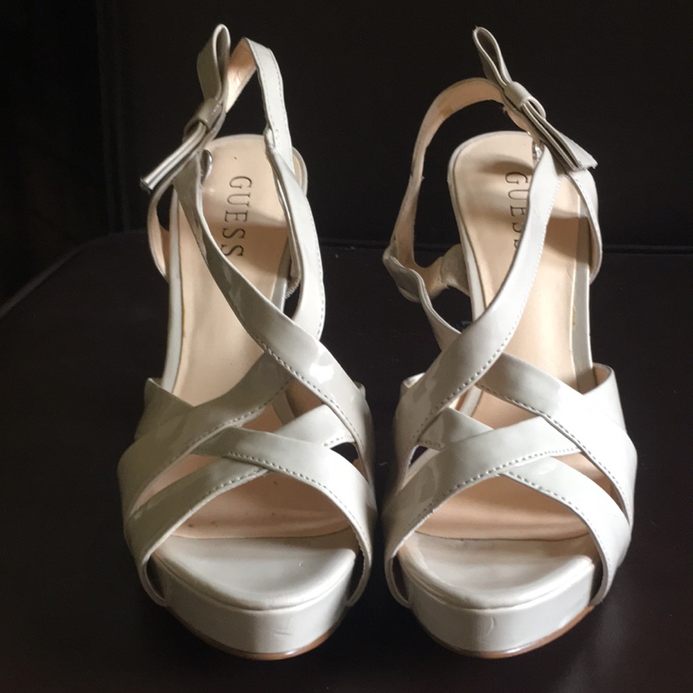 Guess Strapy Decal Heels🤍